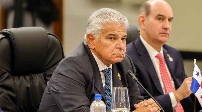 Mulino y el ministro de Economía y Finanzas, Felipe Chapman, en la Cumbre de Mercosur. Mulino y el ministro de Economía y Finanzas, Felipe Chapman, en la Cumbre de Mercosur.