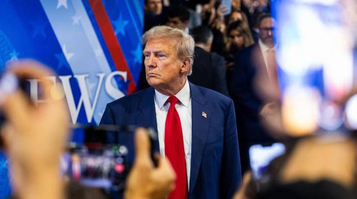 Fotografía de archivo del expresidente de EE.UU., Donald J. Trump Fotografía de archivo del expresidente de EE.UU., Donald J. Trump