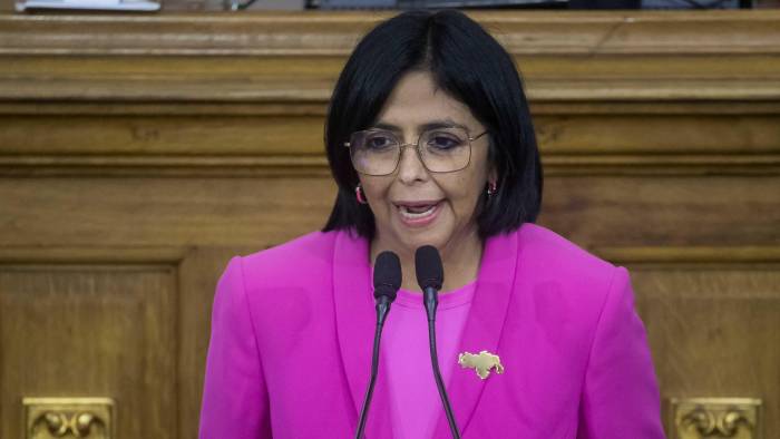 La vicepresidenta ejecutiva de Venezuela, Delcy Rodríguez, en una foto archivo La vicepresidenta ejecutiva de Venezuela, Delcy Rodríguez, en una foto archivo