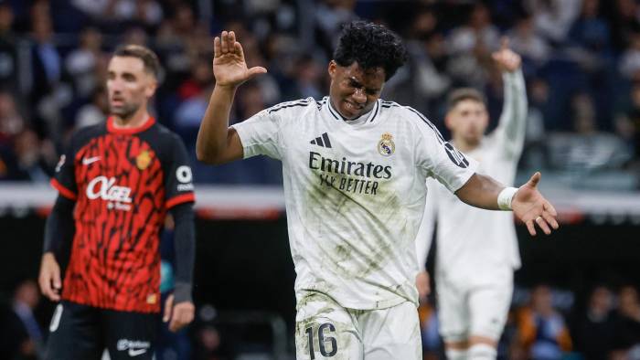 El delantero del Real Madrid, Endrick. El delantero del Real Madrid, Endrick.
