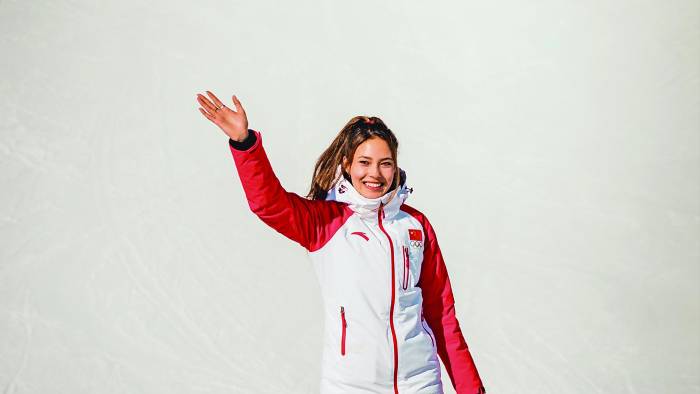 Eileen Gu en los Juegos Olímpicos de la Juventud en Suiza 2020. Eileen Gu en los Juegos Olímpicos de la Juventud en Suiza 2020.