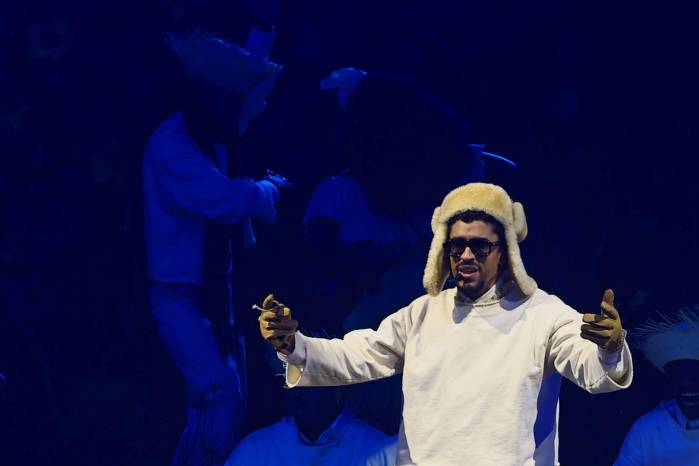 Fotografía de archivo de Bad Bunny en el Coliseo de Puerto Rico, en San Juan (Puerto Rico). Fotografía de archivo de Bad Bunny en el Coliseo de Puerto Rico, en San Juan (Puerto Rico).