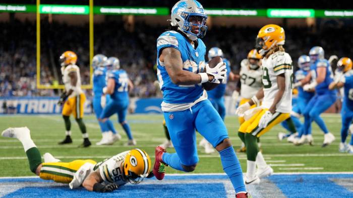 El jugador de los Detroit Lions, Jahmyr Gibbs. El jugador de los Detroit Lions, Jahmyr Gibbs.