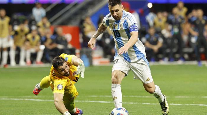 Lionel Messi durante el enfrentamiento contra Canadá en la Copa América 2024. Lionel Messi durante el enfrentamiento contra Canadá en la Copa América 2024.