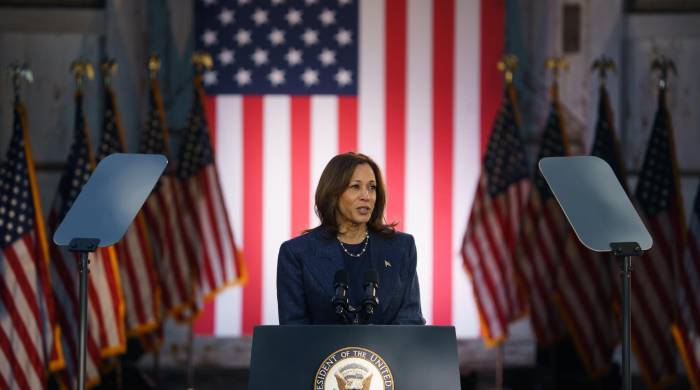 La vicepresidenta estadounidense y actual candidata presidencial demócrata, Kamala Harris. La vicepresidenta estadounidense y actual candidata presidencial demócrata, Kamala Harris.