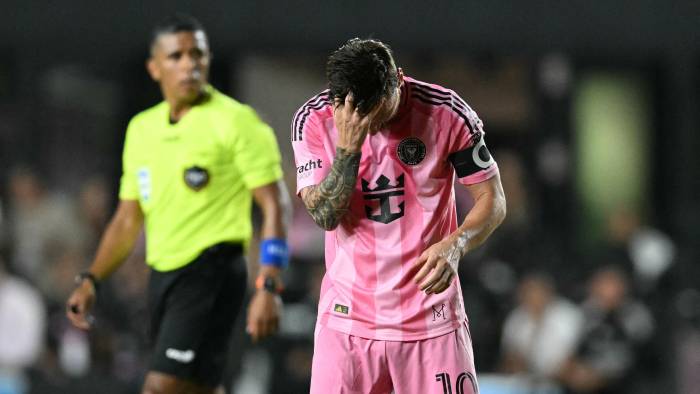 El delantero argentino, Lionel Messi durante el partido contra el Orlando City. El delantero argentino, Lionel Messi durante el partido contra el Orlando City.