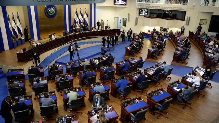 Fotografía de archivo de la Asamblea Legislativa de El Salvador. Fotografía de archivo de la Asamblea Legislativa de El Salvador.