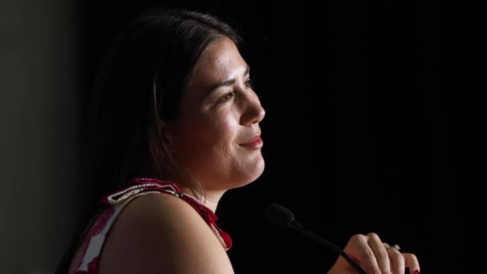 La tenista Garbiñe Muguruza ofrece una rueda de prensa en el marco de los Premios Laureus del Deporte este sábado, en Madrid. La tenista Garbiñe Muguruza ofrece una rueda de prensa en el marco de los Premios Laureus del Deporte este sábado, en Madrid.