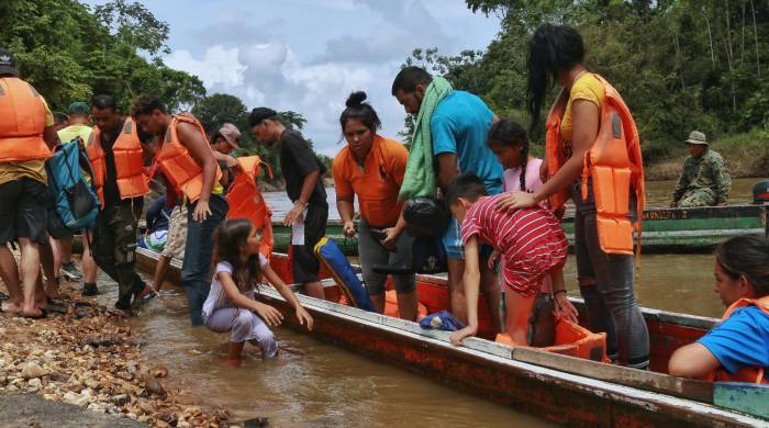 Migrantes en la provincia de Darién Migrantes en la provincia de Darién