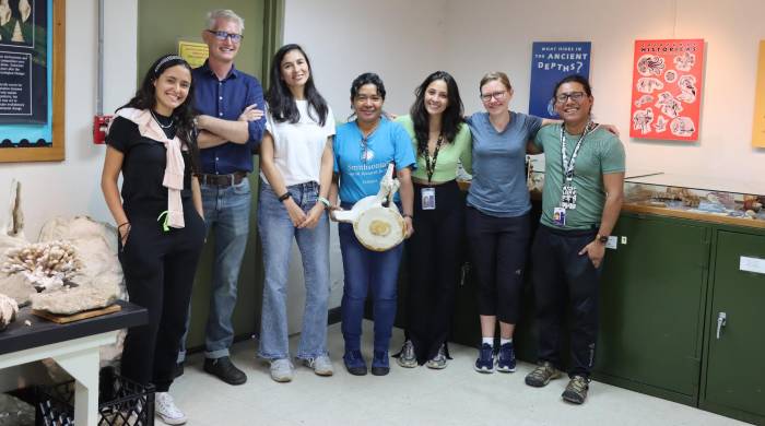 Equipo del laboratorio: Lucía Morales, Dr. Aaron O’Dea, Kimberly García-Méndez, Brígida De Gracia, Irene García, Erin Dillon y Rodnyel Arosemena