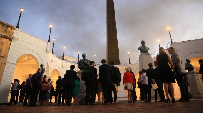 La Plaza de Francia es uno de los sitios más visitados en el Casco Antiguo.