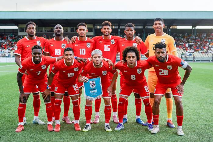 Jugadores de Panamá previo a un partido por las Eliminatorias a la Copa Mundial 2026. Jugadores de Panamá previo a un partido por las Eliminatorias a la Copa Mundial 2026.
