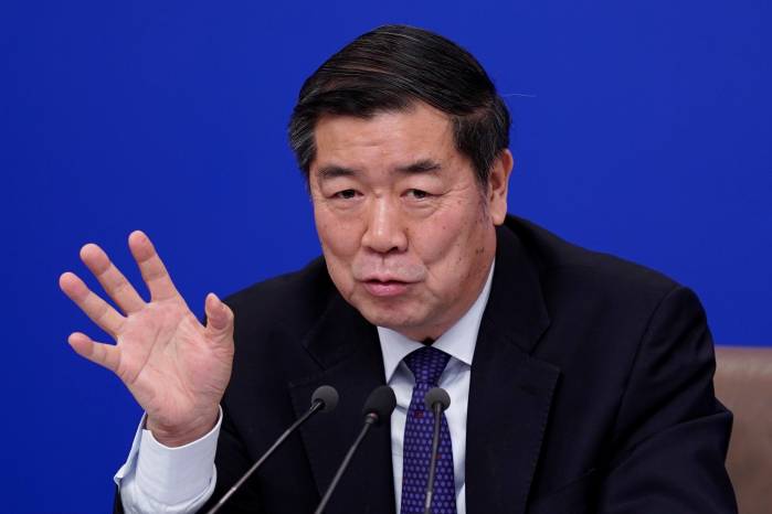 Imagen de archivo del viceprimer ministro chino He Lifeng. Imagen de archivo del viceprimer ministro chino He Lifeng.