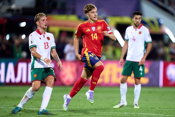 La selección de España logró sumar tres puntos ante la selección de Bulgaria. La selección de España logró sumar tres puntos ante la selección de Bulgaria.