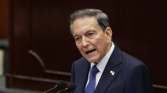 El presidente de Panamá, Laurentino Cortizo, presenta ante la Asamblea Nacional su último informe de gestión hoy, en la sede legislativa, en Ciudad de Panamá (Panamá). El presidente de Panamá, Laurentino Cortizo, presenta ante la Asamblea Nacional su último informe de gestión hoy, en la sede legislativa, en Ciudad de Panamá (Panamá).
