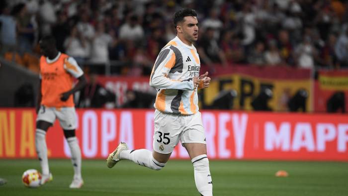 El jugador del Real Madrid, Raúl Asencio. El jugador del Real Madrid, Raúl Asencio.