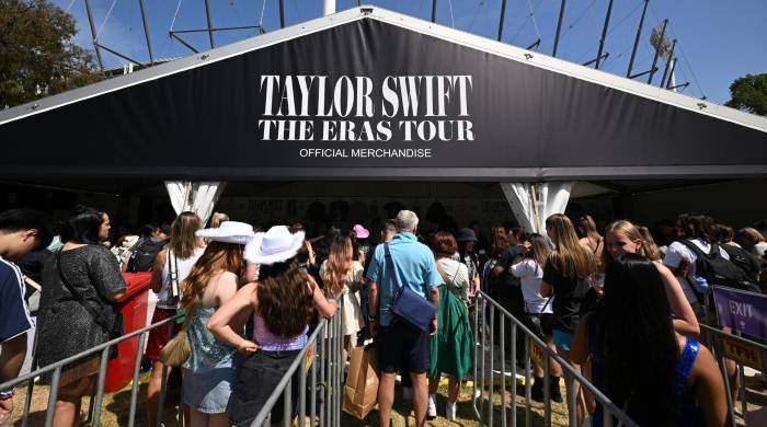 Imagen de las colas para el concierto de Swift en Australia Imagen de las colas para el concierto de Swift en Australia