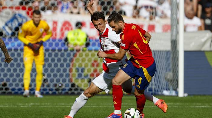 Nacho Fernández durante un partido con España en la Eurocopa 2024. Nacho Fernández durante un partido con España en la Eurocopa 2024.