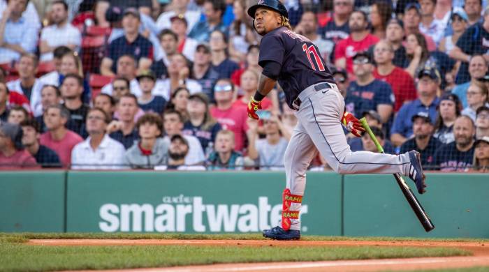 El dominicano José Ramírez, tercera base de los Guardianes de Cleveland. El dominicano José Ramírez, tercera base de los Guardianes de Cleveland.
