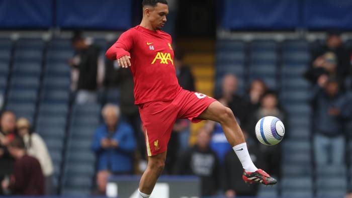 El lateral del Liverpool Trent Alexander-Arnold. El lateral del Liverpool Trent Alexander-Arnold.