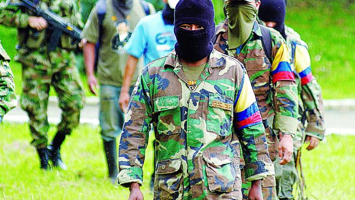 El Cauca, donde hay presencia de las disidencias de las FARC y de la guerrilla del Ejército de Liberación Nacional. El Cauca, donde hay presencia de las disidencias de las FARC y de la guerrilla del Ejército de Liberación Nacional.