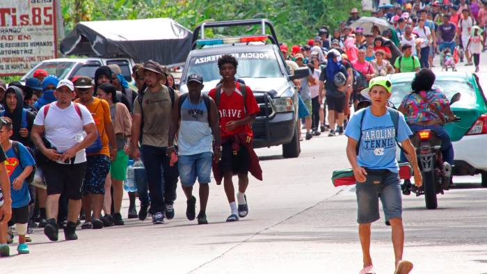 Médicos Sin Fronteras ha prestado asistencia a ocho caravanas compuestas por unas 5.000 persona. Médicos Sin Fronteras ha prestado asistencia a ocho caravanas compuestas por unas 5.000 persona.
