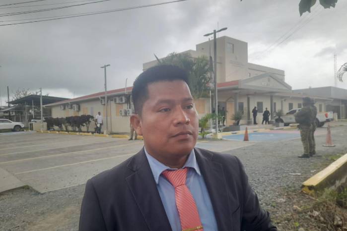 Nelson Palacio, abogado del dirigente Francisco Smith. Nelson Palacio, abogado del dirigente Francisco Smith.
