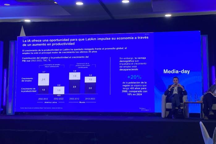 Para Phillipp Haugwitz la IA ofrece una oportunidad para impulsar la economía latinoamericana. Para Phillipp Haugwitz la IA ofrece una oportunidad para impulsar la economía latinoamericana.