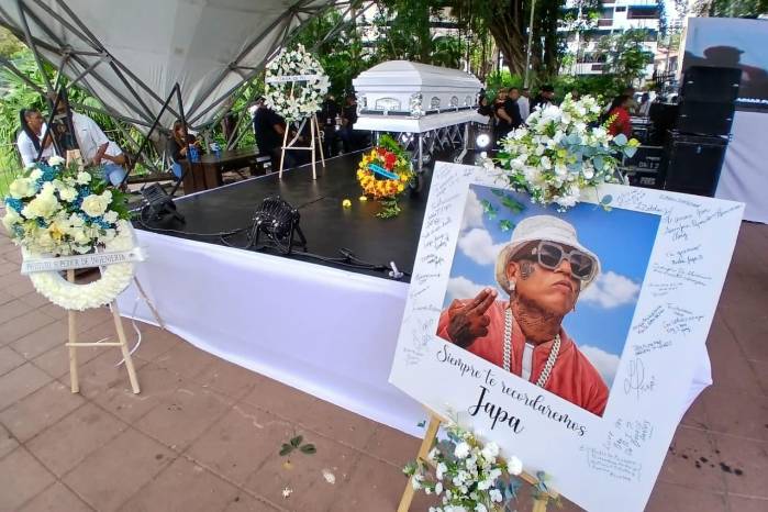 El ataúd de Leavitt Eduardo Zambrano Haynes, mejor conocido como ‘Japanese’. El ataúd de Leavitt Eduardo Zambrano Haynes, mejor conocido como ‘Japanese’.