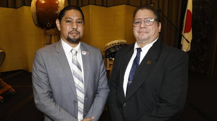 Fumio Meguro y Rolando Rodríguez De León Fumio Meguro y Rolando Rodríguez De León