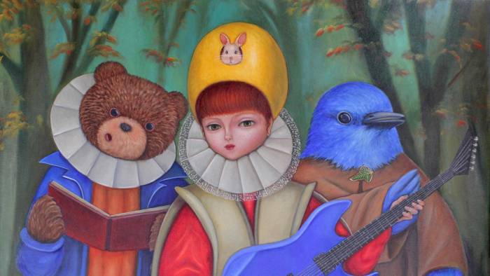 “Canción animal” (99 x79 cm, óleo en lienzo, 2025). “Canción animal” (99 x79 cm, óleo en lienzo, 2025).