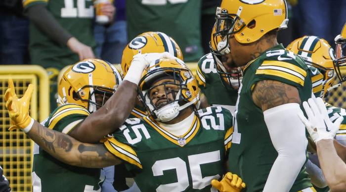 Imagen de archivo de los jugadores del Green Bay Packers. Imagen de archivo de los jugadores del Green Bay Packers.