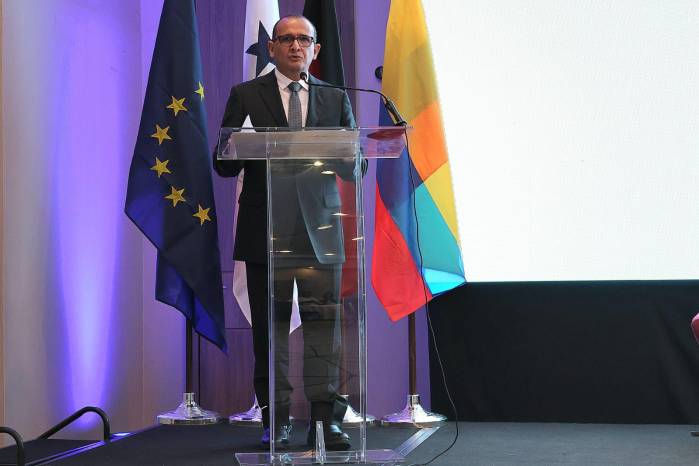 El secretario de Energía de Panamá, Rodrigo Rodríguez, durante la apertura del diálogo. El secretario de Energía de Panamá, Rodrigo Rodríguez, durante la apertura del diálogo.