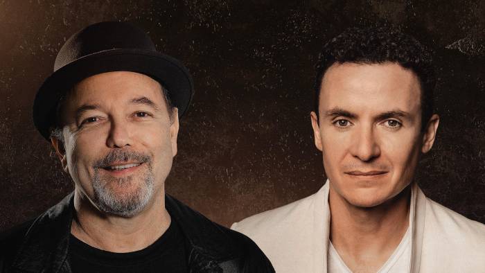 El cantautor panameño Rubén Blades junto al colombiano Fonseca. El cantautor panameño Rubén Blades junto al colombiano Fonseca.
