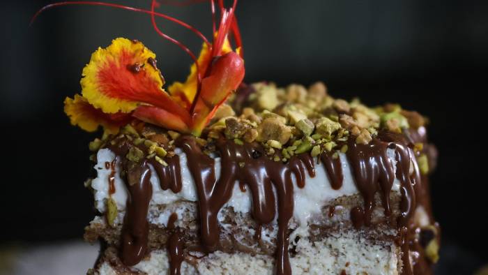 El Tiramisú de Casa Stizzoli con topping de nutella y pistacho El Tiramisú de Casa Stizzoli con topping de nutella y pistacho