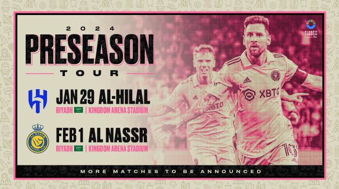 El Inter Miami se medirá primero con Al Hilal el 29 de enero. El Inter Miami se medirá primero con Al Hilal el 29 de enero.
