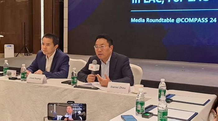 Daniel Zhou, presidente de Huawei para América Latina y el Caribe. Daniel Zhou, presidente de Huawei para América Latina y el Caribe.