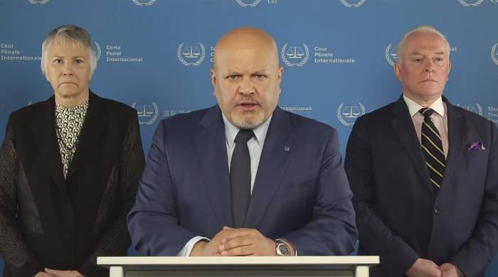 El fiscal de la Corte Penal Internacional (CPI), Karim Khan. El fiscal de la Corte Penal Internacional (CPI), Karim Khan.