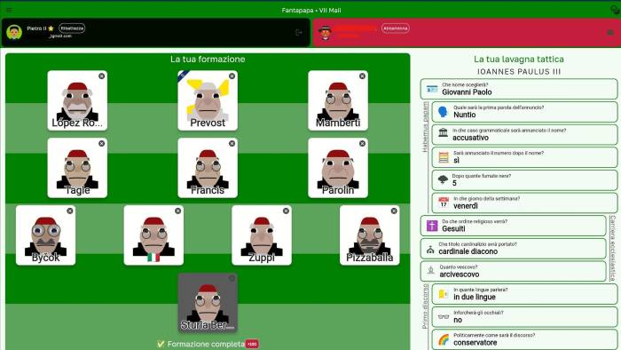 El modelo sigue el de otros juegos similares muy populares en Italia como el ‘Fantacalcio. El modelo sigue el de otros juegos similares muy populares en Italia como el ‘Fantacalcio.