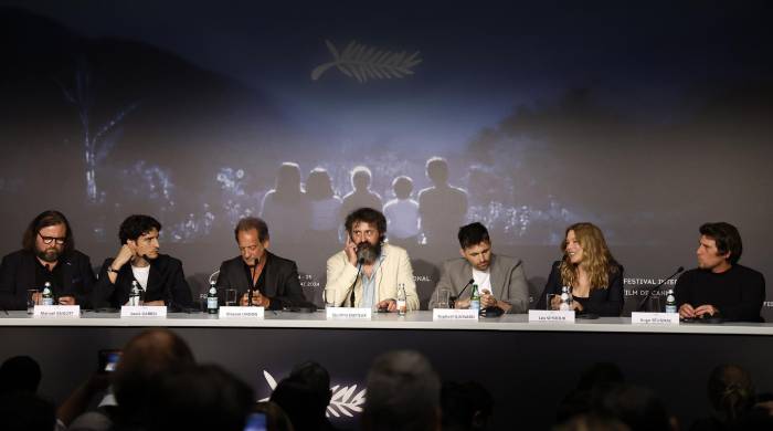 Rueda de prensa de la película 'Le Deuxieme Acte (The Second Act) en Cannes.