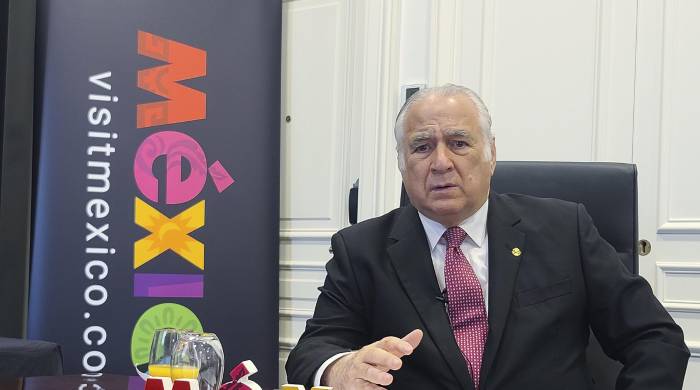 El secretario (ministro) mexicano de Turismo, Miguel Torruco, realiza declaraciones a EFE. El secretario (ministro) mexicano de Turismo, Miguel Torruco, realiza declaraciones a EFE.