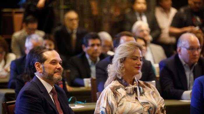 Temístocles Rosas, presidente del CoNEP, durante el Foro Económico este miércoles. Temístocles Rosas, presidente del CoNEP, durante el Foro Económico este miércoles.