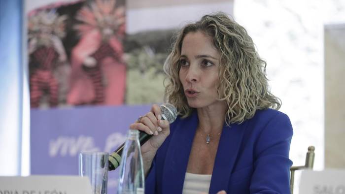 La administradora general de la Autoridad de Turismo de Panamá, Gloria María de León, habla este lunes en Bogotá. La administradora general de la Autoridad de Turismo de Panamá, Gloria María de León, habla este lunes en Bogotá.
