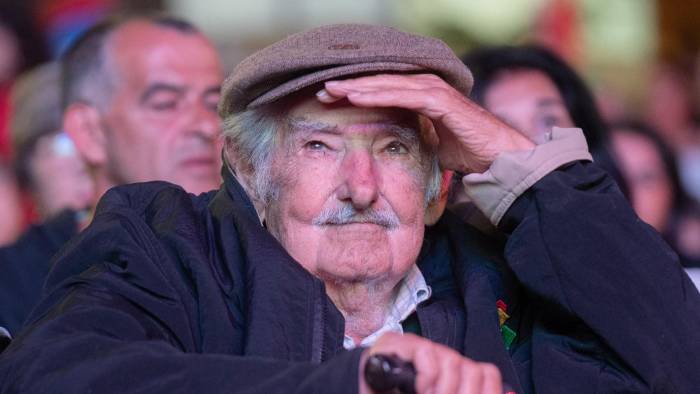 Mujica durante una de sus últimas apariciones públicas. Mujica durante una de sus últimas apariciones públicas.