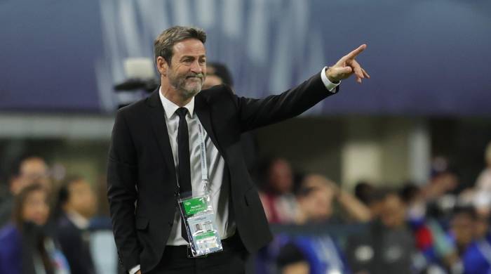 El seleccionador de Panamá Thomas Christiansen durante el partido contra México. El seleccionador de Panamá Thomas Christiansen durante el partido contra México.