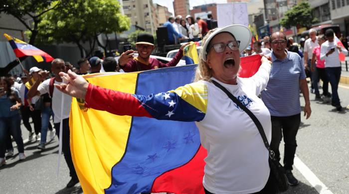 Manifestación de este miércoles 28 de agosto de 2024, en Caracas, Venezuela. Manifestación de este miércoles 28 de agosto de 2024, en Caracas, Venezuela.