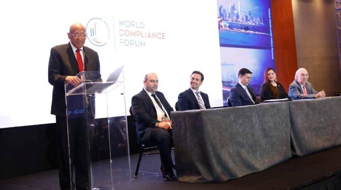 El ministro de Economía y Finanzas, Héctor Alexander, participa en la inauguración del Foro Mundial de Cumplimiento que se celebra del 10 al 12 de abril, y por segunda ocasión en el país. El ministro de Economía y Finanzas, Héctor Alexander, participa en la inauguración del Foro Mundial de Cumplimiento que se celebra del 10 al 12 de abril, y por segunda ocasión en el país.