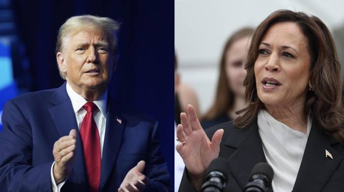 Combo de fotografías donde se observa al candidato republicano a la Casa Blanca, el expresidente Donald Trump (2017-2021), y a la vicepresidenta y candidata demócrata, Kamala Harris. Combo de fotografías donde se observa al candidato republicano a la Casa Blanca, el expresidente Donald Trump (2017-2021), y a la vicepresidenta y candidata demócrata, Kamala Harris.