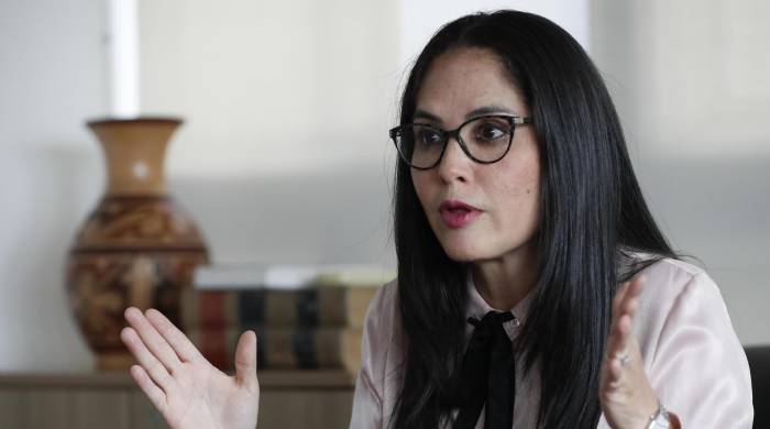 La candidata a la Presidencia de Panamá Zulay Rodríguez habla durante una entrevista con EFE, el 14 de marzo de 2024, en Ciudad de Panamá. La candidata a la Presidencia de Panamá Zulay Rodríguez habla durante una entrevista con EFE, el 14 de marzo de 2024, en Ciudad de Panamá.