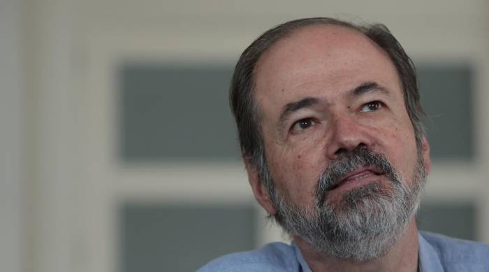 El escritor y periodista mexicano Juan Villoro habla en una entrevista con EFE en la Ciudad de Panamá. El escritor y periodista mexicano Juan Villoro habla en una entrevista con EFE en la Ciudad de Panamá.